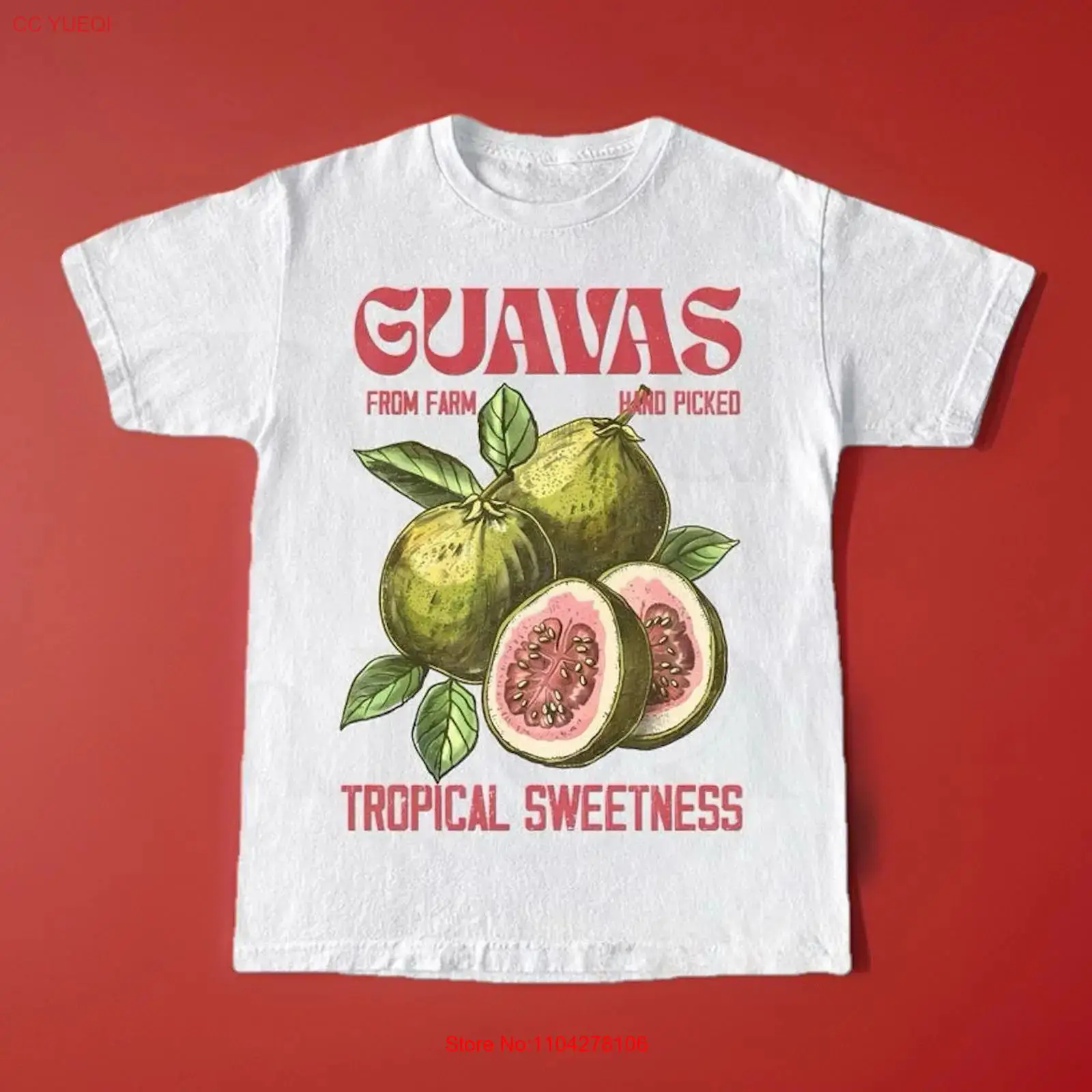 Commercial Shirt Printing - Guavas Retro Commerciële T-shirt Nieuw S
