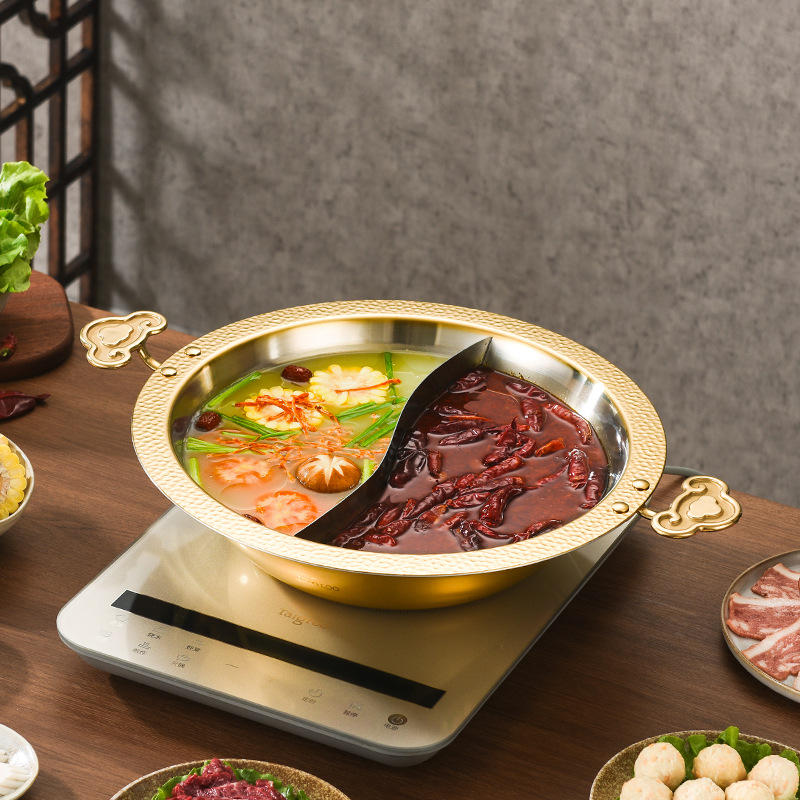 Commercial Printing & Packaging Pvt Ltd - Creatieve handgreep roestvrijstalen hotpot handmatige hamerprint