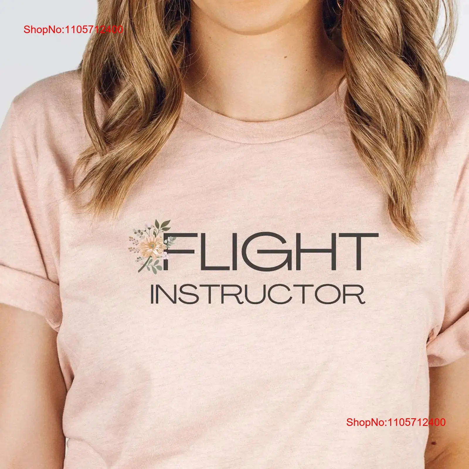 Floral Flight Instructor T-shi - Commercial Shirt Printing recensie en prijs