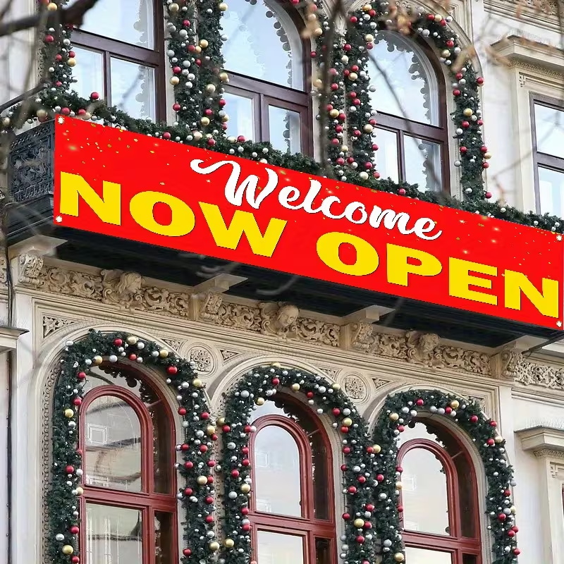 Aangepaste banner voor de open - Commercial Printing Supplies recensie en prijs