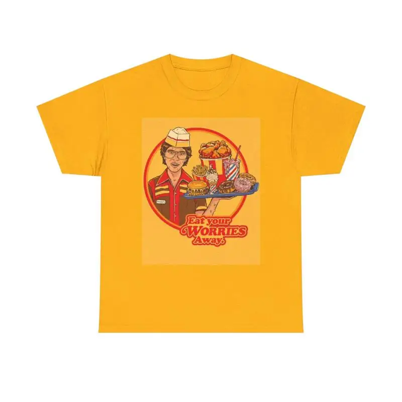 Eet je zorgen T-shirt Grappig  - Commercial Shirt Printing recensie en prijs