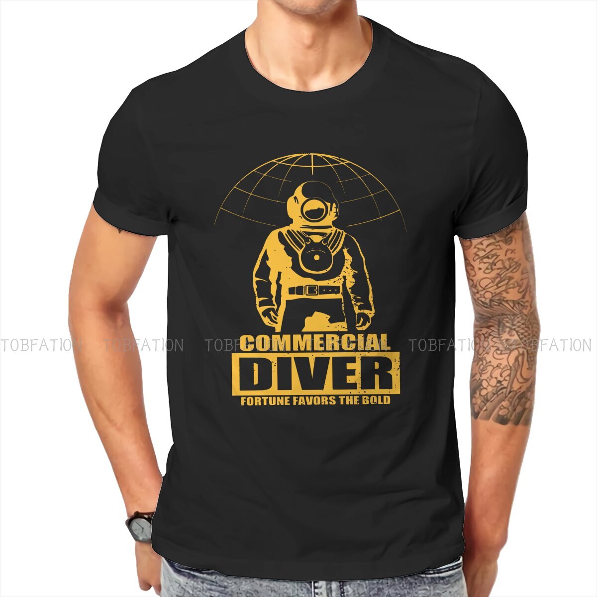 Commerciële Diver Geel Casual  - Commercial Shirt Printing recensie en prijs